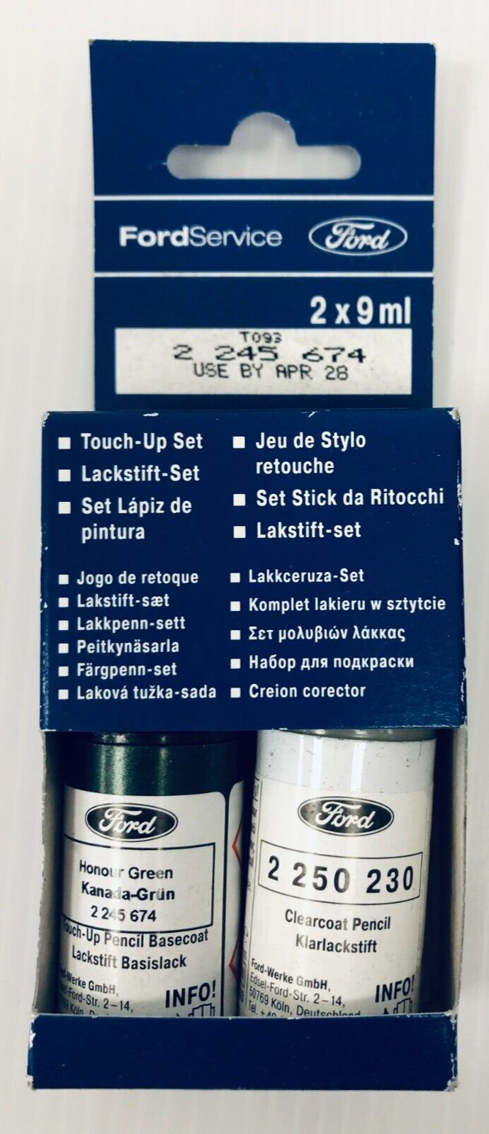 Genuine Ford Touch Up Paint Pen (Honour Green Metallic - 9ml Pens) 2245674