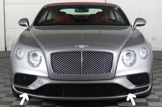 Originaler unterer Kühlergrillsatz für Bentley Continental GT/GTC 16–18 in Schwarz