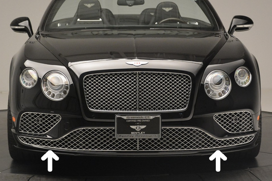 Genuine Bentley Continental GT/GTC 16-18 Lower Grille Set In Chrome