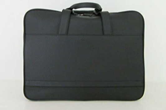 Genuine Jaguar Leather Briefcase Carbon Fibre Texture