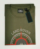 Genuine Land Rover Terrain Printed Men's T-Shirt Green 100% Cotton