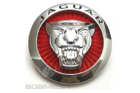 Jaguar Early Red Grille Badge