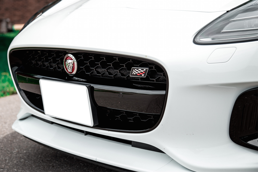 Insigne de calandre à damier Jaguar F-Type