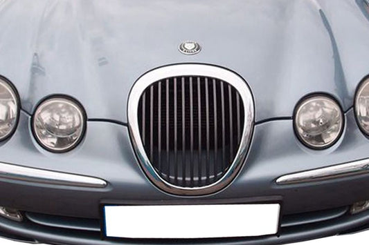 Jaguar S Type Grille - Chrome Surround & Grey Slats (1999 - 2002 Models)