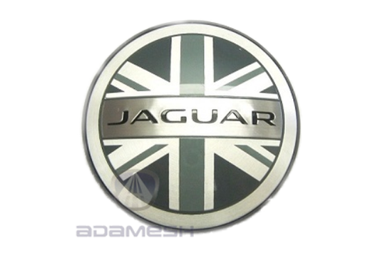 Jaguar-Radnaben in Grau mit Union Jack