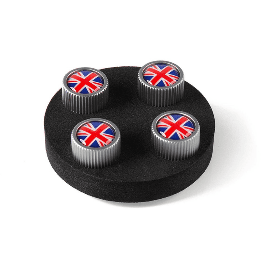 Jaguar Valve Stem Caps - Union Jack