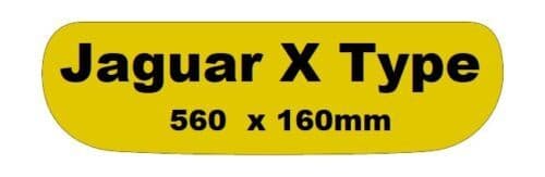 Plaque d'immatriculation arrière de la berline Jaguar X Type