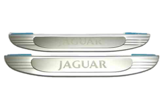 Plaques de seuil arrière satinées Jaguar X-Type