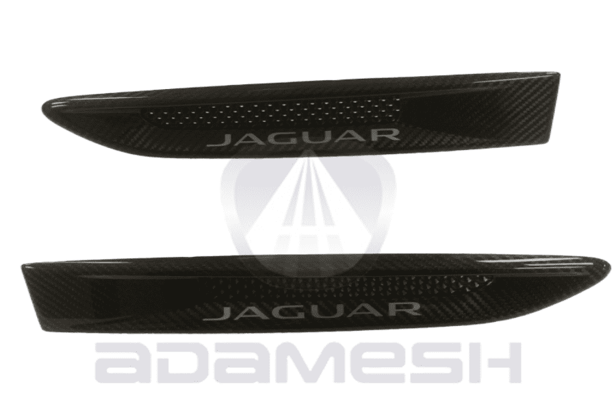 Weuaste Real Red Carbon Fiber Air Vent Outlet Cover – For Jaguar F-Type 2013-2024 (Gloss Finish, Self-Adhesive)