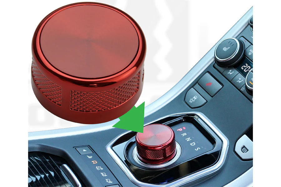 Jaguar XE Red Rotary Gear Selector Knob