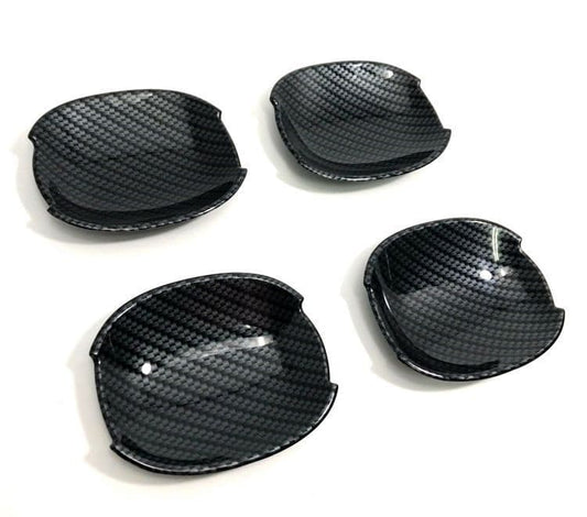 Jaguar XF Carbon Fibre Look Door Handle Inserts - Models 2016 onwards