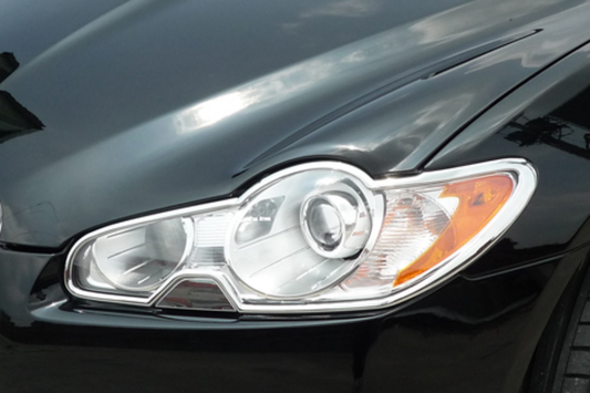 Jaguar XF Chrome Front Lamp Surrounds - Pre 2011 models