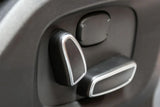 Jaguar XF Interior Seat Button Covers - Silver & Black