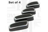 Jaguar XF Interior Seat Button Covers - Silver & Black