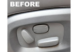 Jaguar XF Interior Seat Button Covers - Silver & Black