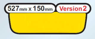 Jaguar XF Rear Shaped Number Plates