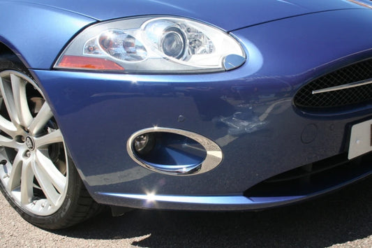 Jaguar X150 Chrome Fog Light Surrounds (2006 - 2010)