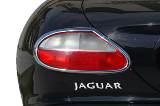 Entourages de feux arrière chromés pour Jaguar XK8 et XKR