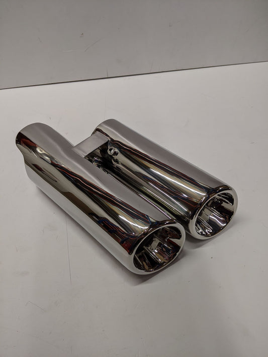 Jaguar XKR Chrome Tailpipe Finisher Kit 2008+