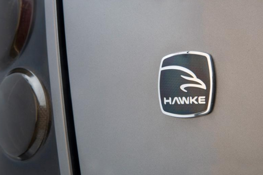 Badge émaillé vitrifié « HAWKE » pour Land Rover Discovery 3