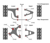 Polybush High Performance Complete Bush Kits - 2003 - 2008 Models