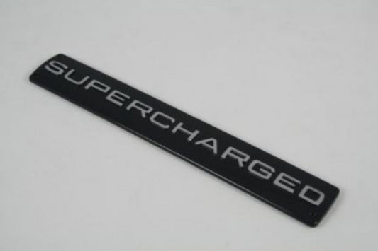 Black Supercharged Emblem