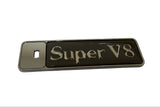 Jaguar Super V8-Emblem - Silber und Schwarz