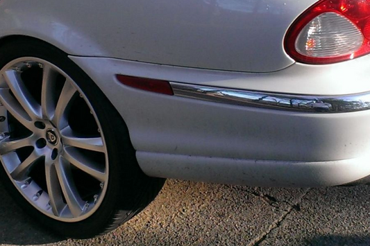 X-Type 2008-2010 Rear Bumper Reflectors - Red